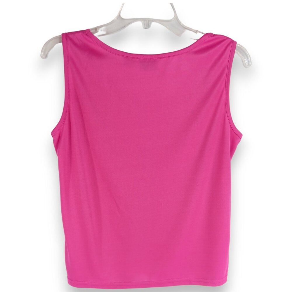 Apparenza- Women's 2 piece Top-SMALL-Tank & Blouse- Light-Floral-Pink-Cream - Picture 8 of 13